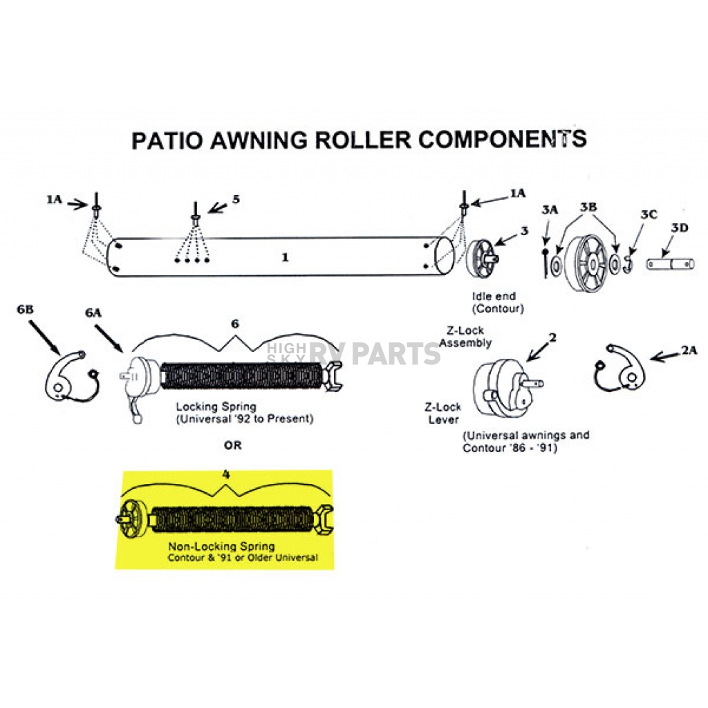 Zip Dee NonLocking Spring Assembly 201100